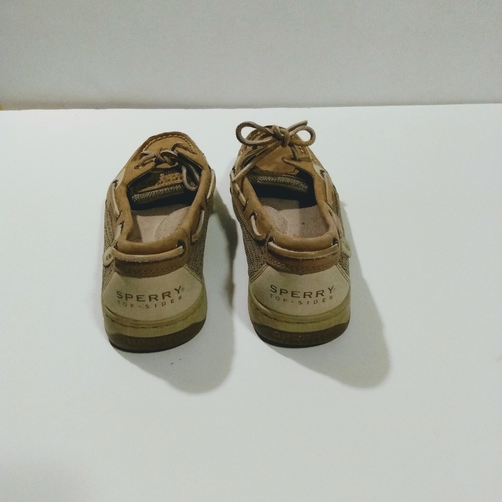 Sperry Top Sider 7M Tan Khaki Loafers Flats Casual shoes footwear Woman … - Picture 3 of 5